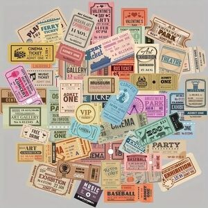 Vintage Ticket Collection Poster